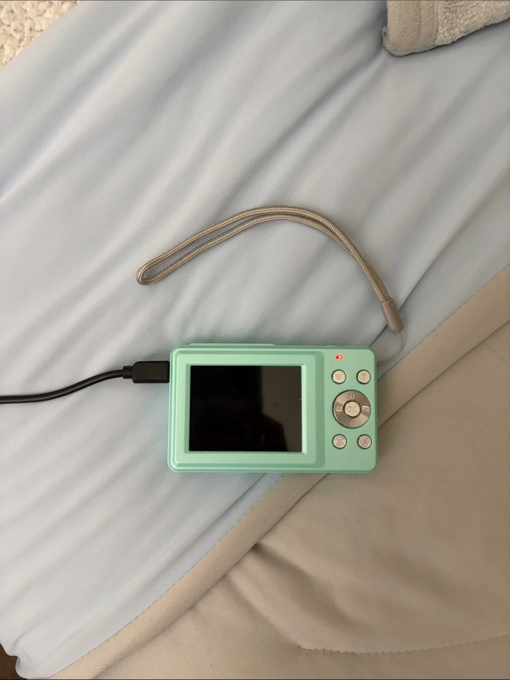 Mint Green Portable Digital Camera - Compact Travel Camera